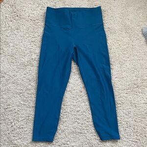 Athleta interval stash High-Waist Teal Active Leggings